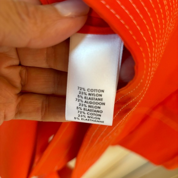 Worth NY Orange Shirtdress -Sz 2 - Picture 4 of 10